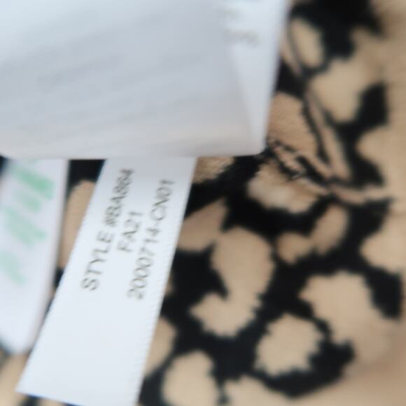 J. Crew tan and black leopard print cotton knit cardigan sweater XXS - Picture 6 of 7